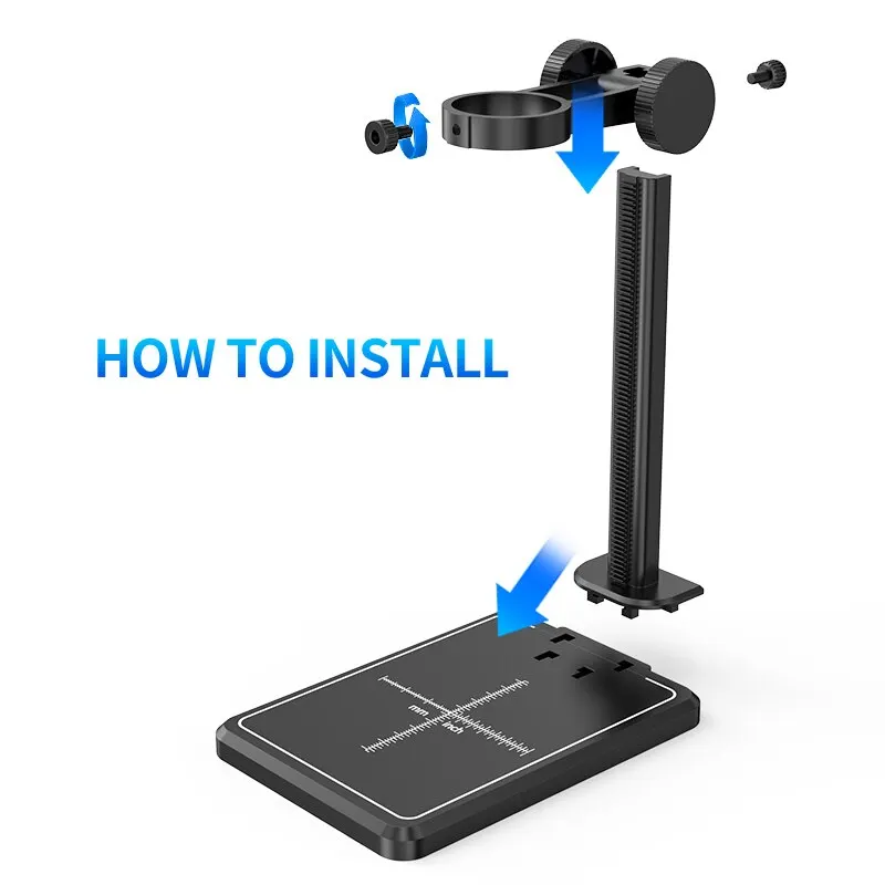 Wireless Digital Microscope For Kids Adults 50X-1000X Handheld Microscope with Adjustable Stand For iPhone iPad Samsung Android