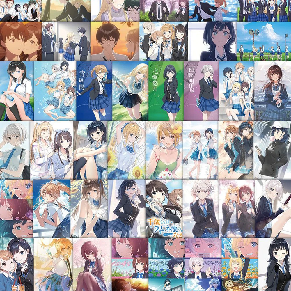 10/30/63pcs Chitose Is In The Ramune Bottle Anime Stickers Saku Chitose Nanase Sticker Laptop Suitcase Scrapbooking Phone Decal