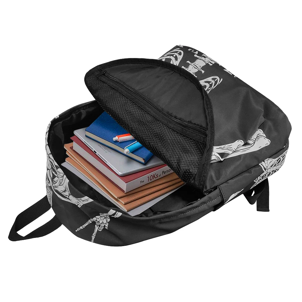 Mochilas impermeáveis com listras de arco-íris, mochila escolar multi-bolso para meninos e meninas estudantis, laptop e livro para mulheres e homens