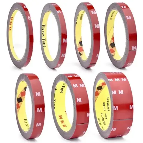 Heavy duty double sided foam mounting tape 3-meters strong adhesive weather resistant for car emblem mirror wall