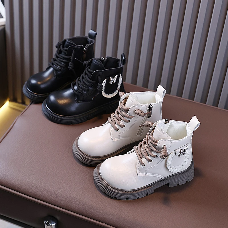 Princess-Style Children's Ankle Boots – Warm, Non-Slip & Fashionable for Girls