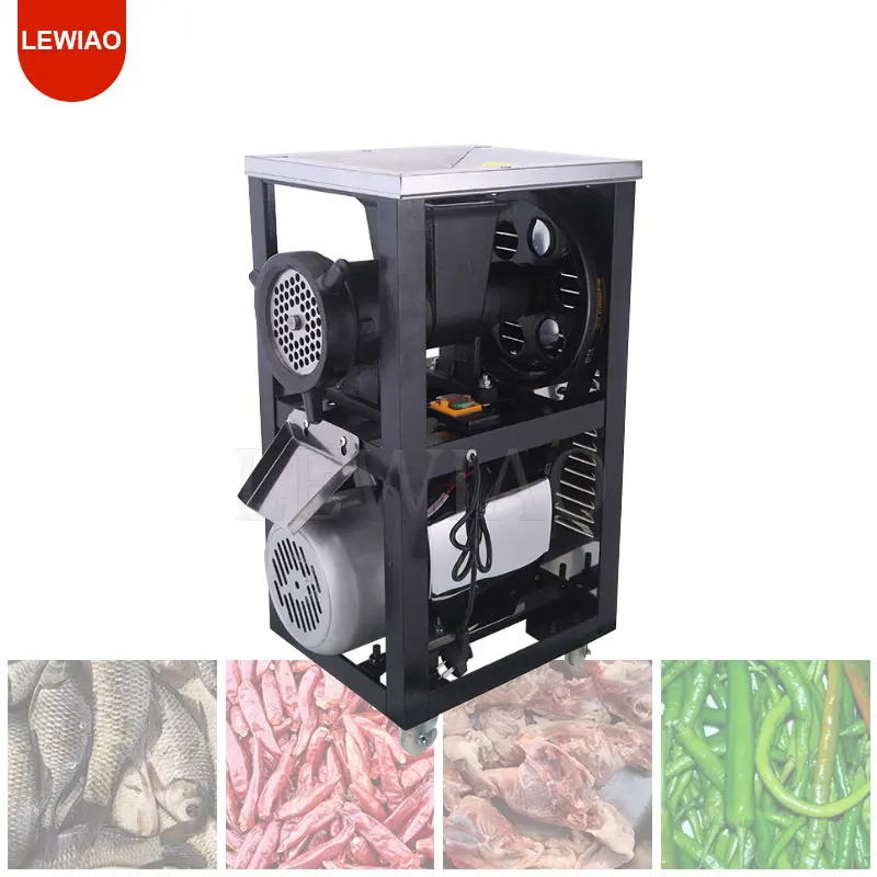 Picadora de carne eléctrica totalmente automática de acero inoxidable, máquina para hacer rebanadas de pechuga de pollo