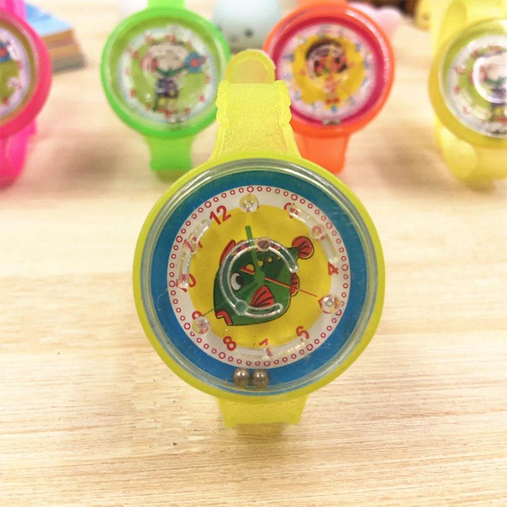 50pcs Children Cartoon Wristbands Maze Watch Puzzle Toys Bracelet Birthday Gift Party Favor (Random Style)