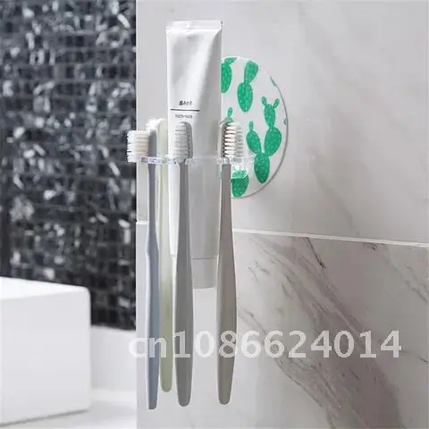 

Plastic Toothbrush Holder Toothpaste Storage Rack Shaver Tooth Brush Dispenser Bathroom Organizer Accessories Bathroom Tools 1PC