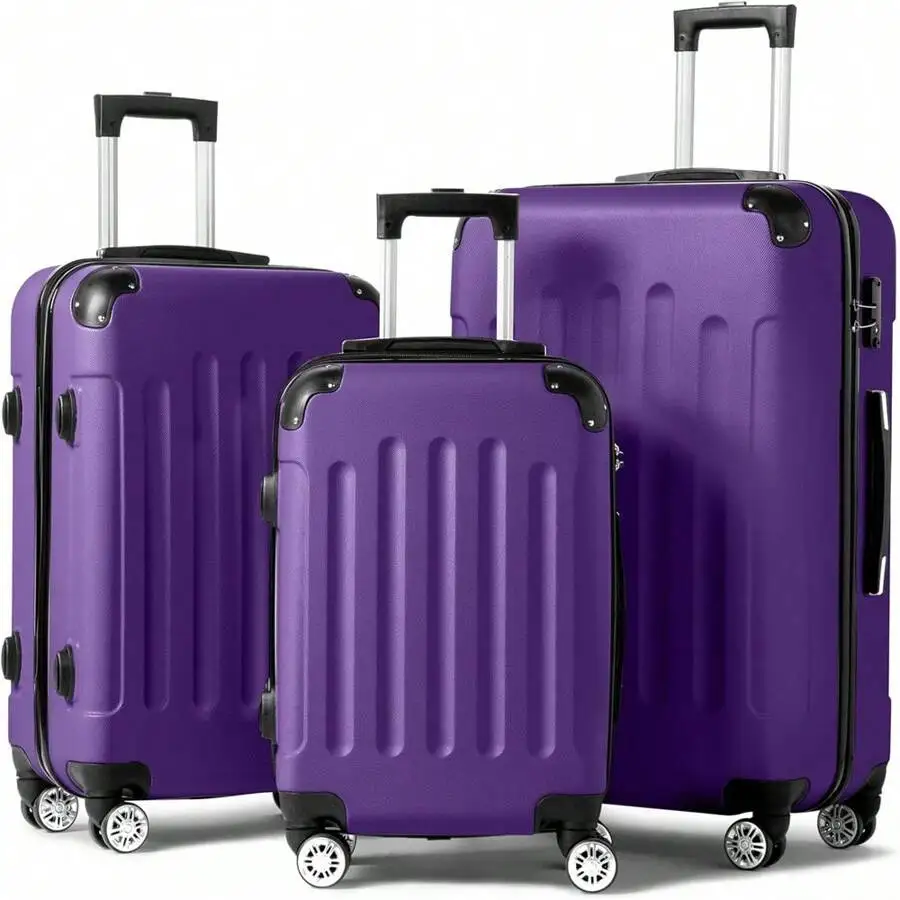 3-In-1 Portable ABS Trolley Case Luggage 20" / 24" / 28"