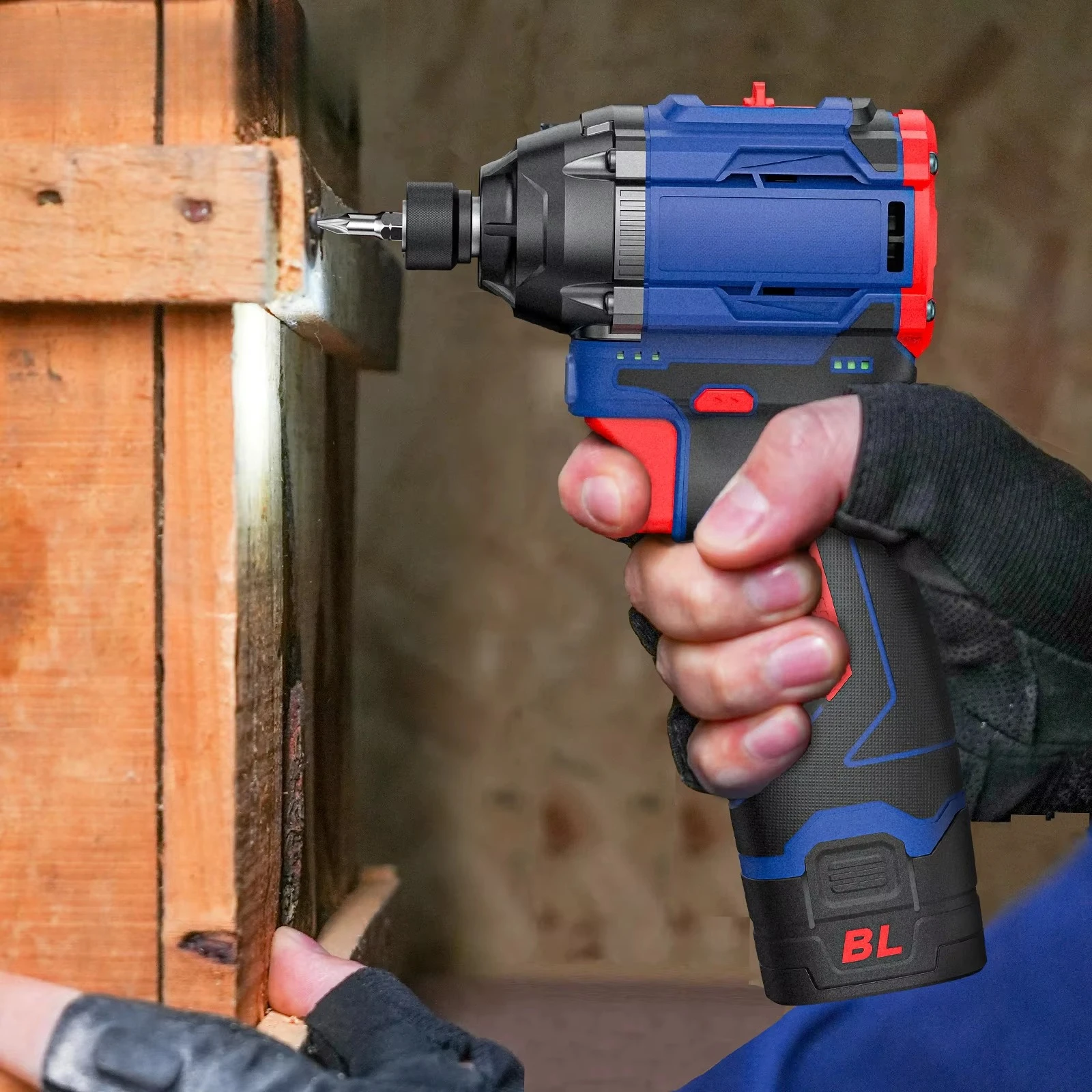 

16V Brushless Electric Screwdriver with 2 2.0AH Batteries and Fast Charger Cordless Screwdriver