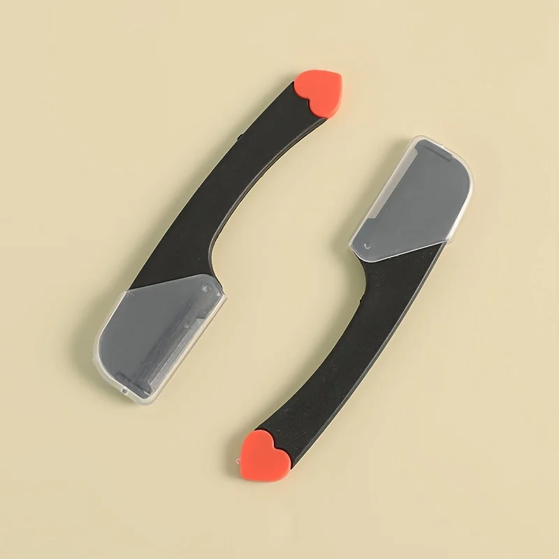 1Pcs Mini Razor Eyebrow Trimming Tool Lovely Straight Handle Large Love Eyebrow Shaver Factory Wholesale Portable Macro