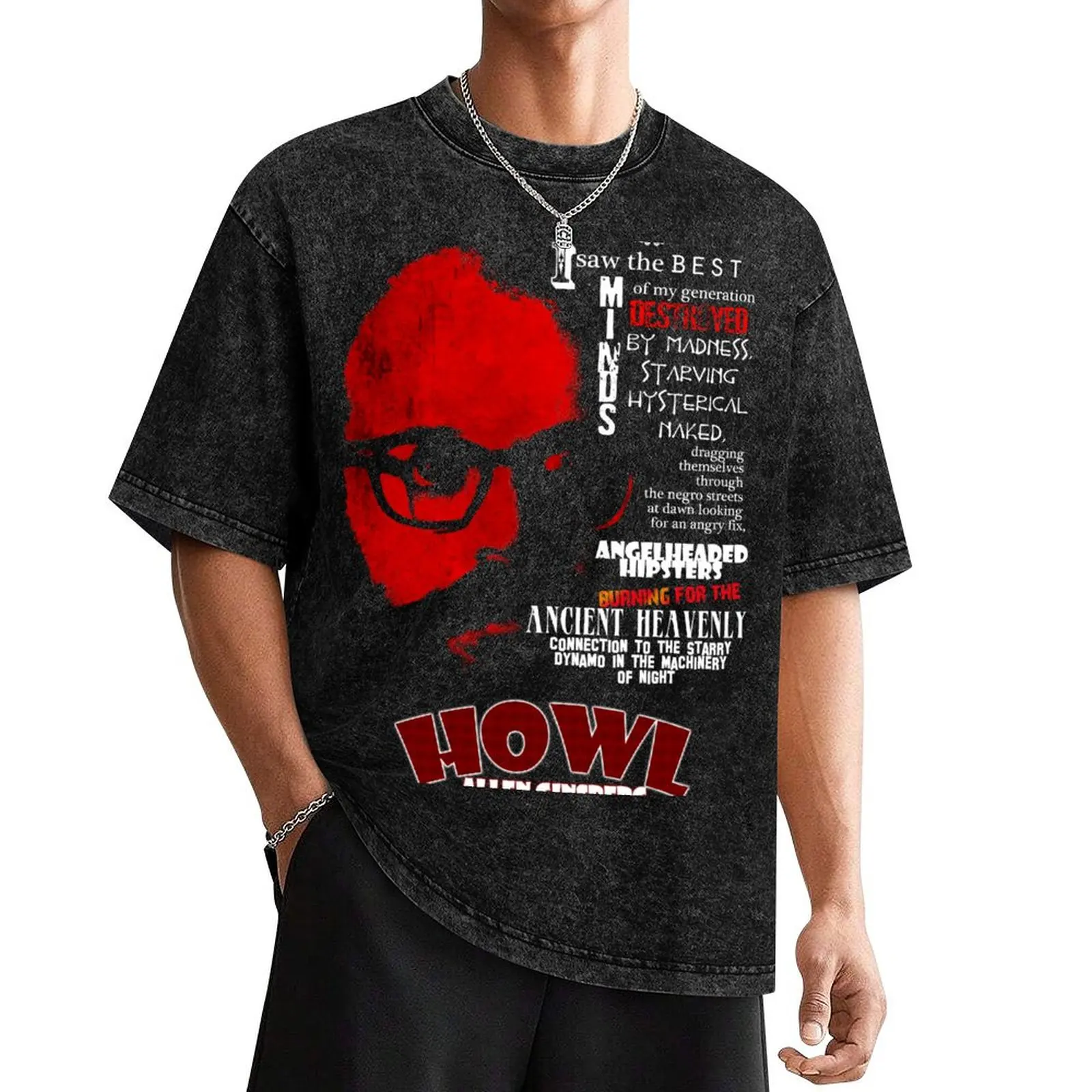 Allen Ginsberg Howl - Beat Poem Author T-shirt T-Shirt valentines clothes tshirts personalised mens graphic t-shirts pack