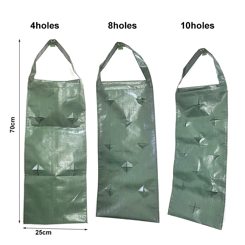 Pockets Strawberry grow pot vertical Garden Plant Bags Planter Planting PE wall hanging Potato Plants For Veg Flower V27