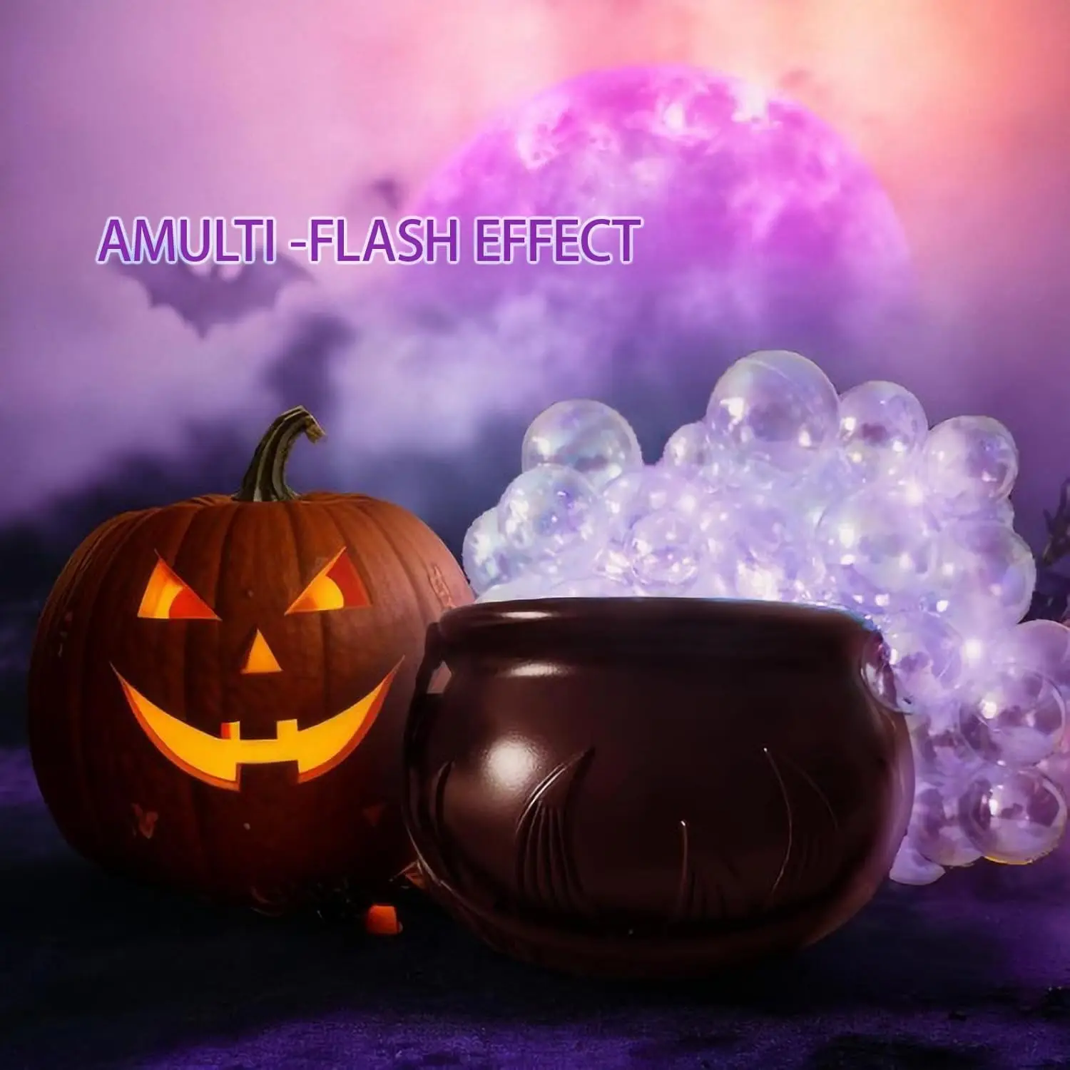 Halloween-Dekorationen für den Innenbereich – DIY-Sprudelkessel-Set – schwarze Kunststoffschale, Hocus Pocus, Partydekoration für Zuhause, Küche, Zimmer – Detail 6