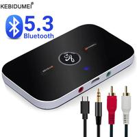 2 in 1 Bluetooth 5.3 Receiver Transmitter 3.5mm AUX Jack RCA USB Dongle Wireless Music Stereo Adapter For Car TV PC Headphone