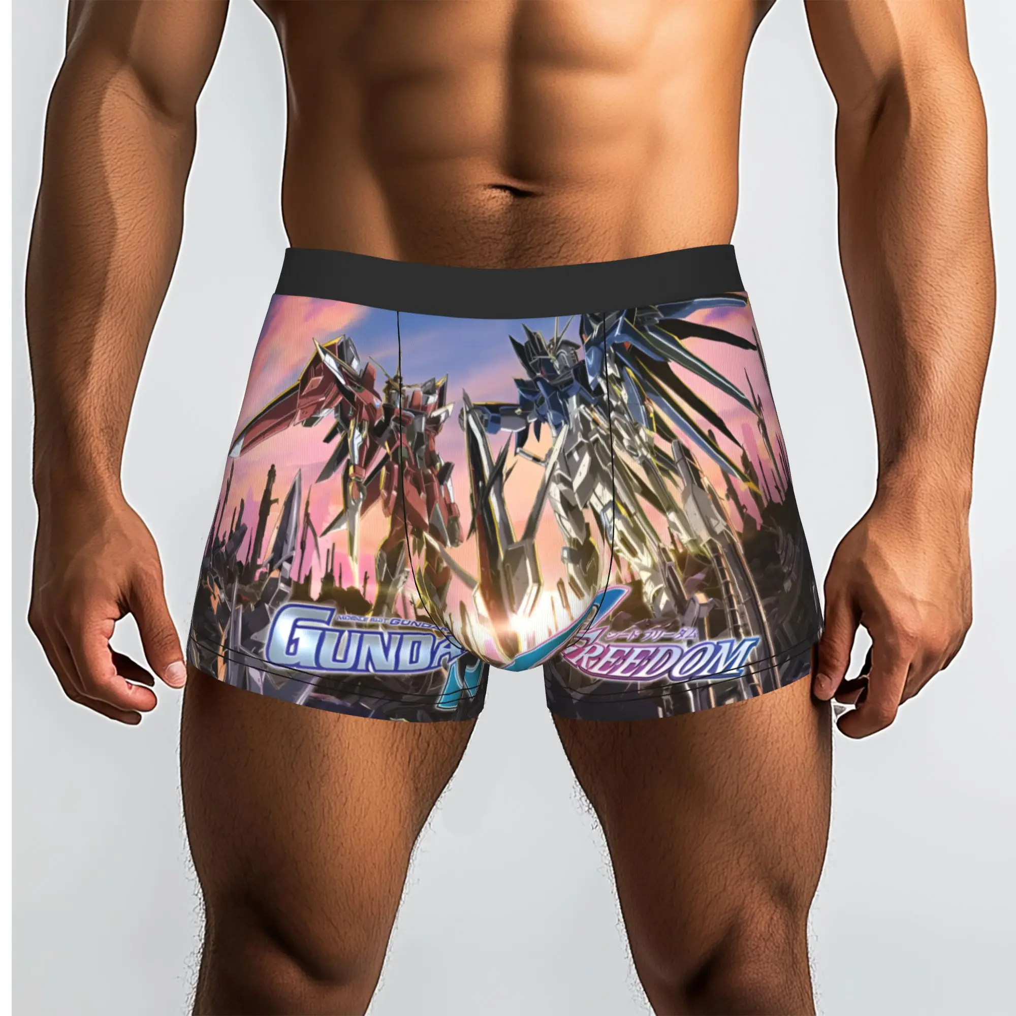 

1piece GUNDAM Cosmic Mobile Underpants Homme Panties Man Underwear Print Shorts