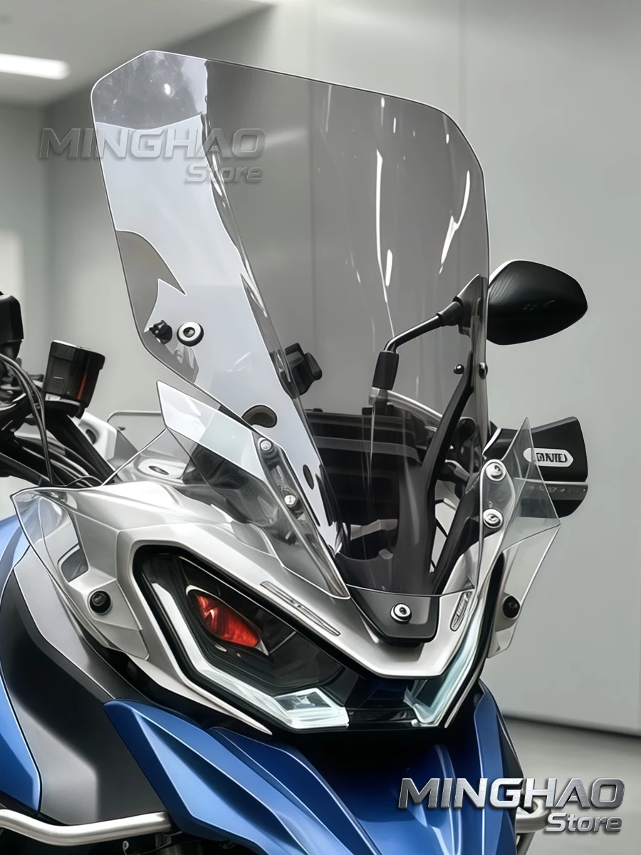 Dla QJMOTOR SRT800 SRT750 QJ750-7A SRT800X 750X Modyfikacja szyby przedniej, podwyższona i poszerzona owiewka motocyklowa — 2
