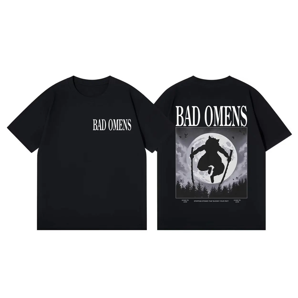 

Rock Band Bad Omens Merch T-shirts Men Women High Street Fashion Trend Short Sleeve T Shirt Summer Casual Loose Cotton T-shirt