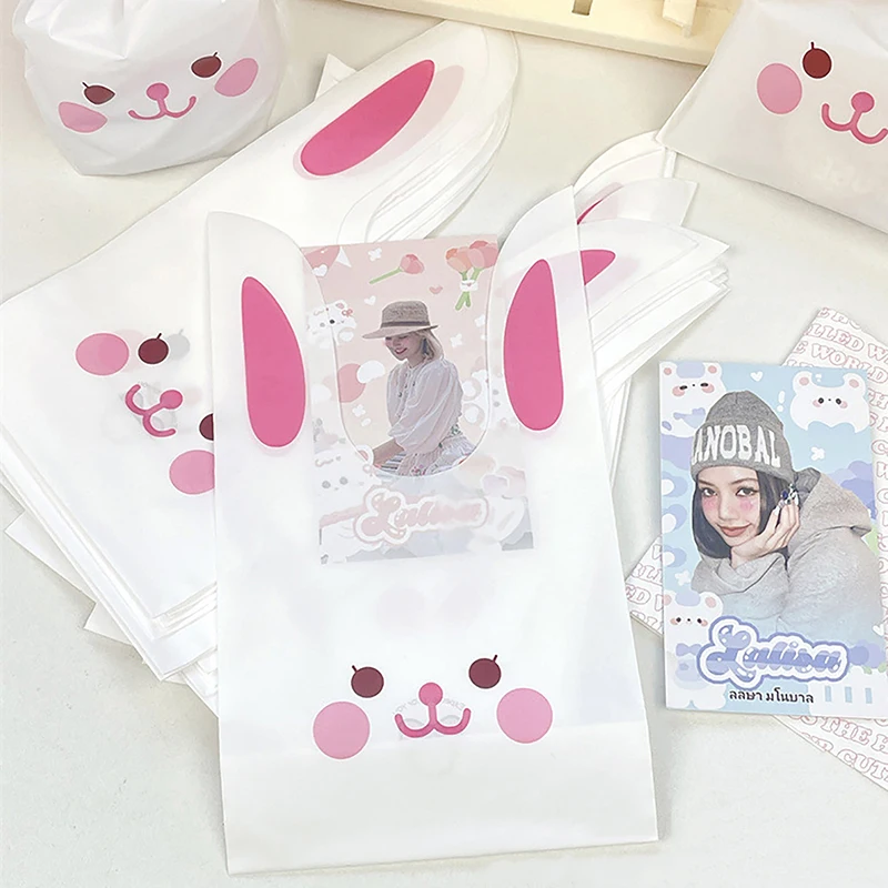 Cartoon Cute Rabbit Long Ear Bags Candy Biscuit Jewelry Gift Bags For Party Birthday Wedding Party