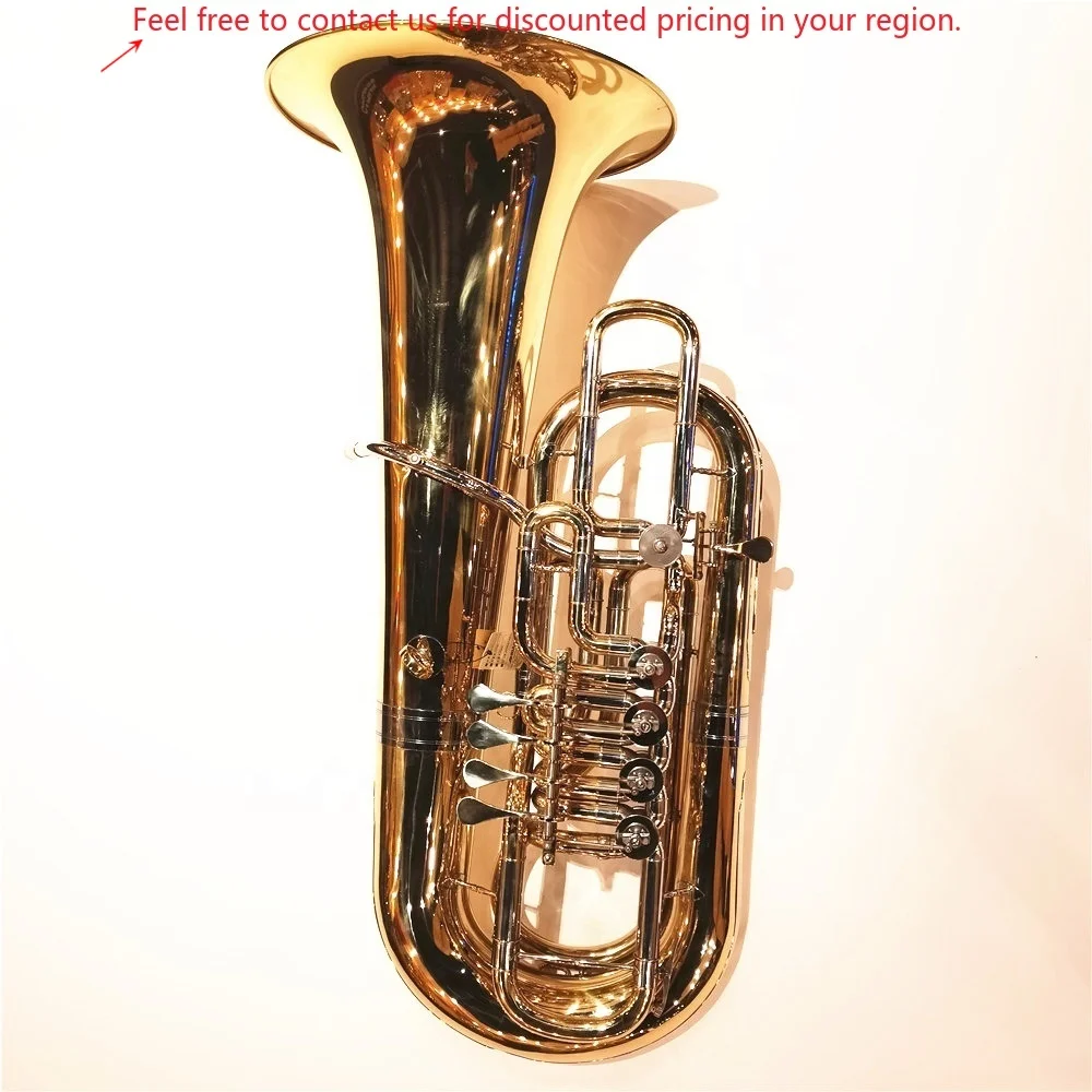 

4x4 F Key Tuba 4 Rotary Valves Tuba Bb