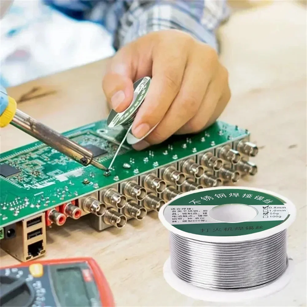 100/20g No Need Solder Powder Soldering Rods Low Temperature Easy Melt Solder Wire Silver Universal Welding Rod Cored Weld Wire