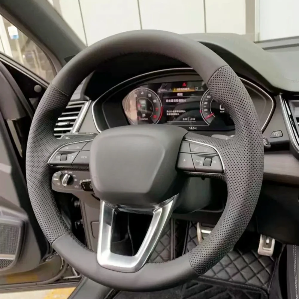 

Car Steering Wheel Cove Auto Interior Accessories For Audi A1 SQ2 2018 2019 A3 2016-2019 S3 Q2 2016-2019 RS3 2017 2018 2019