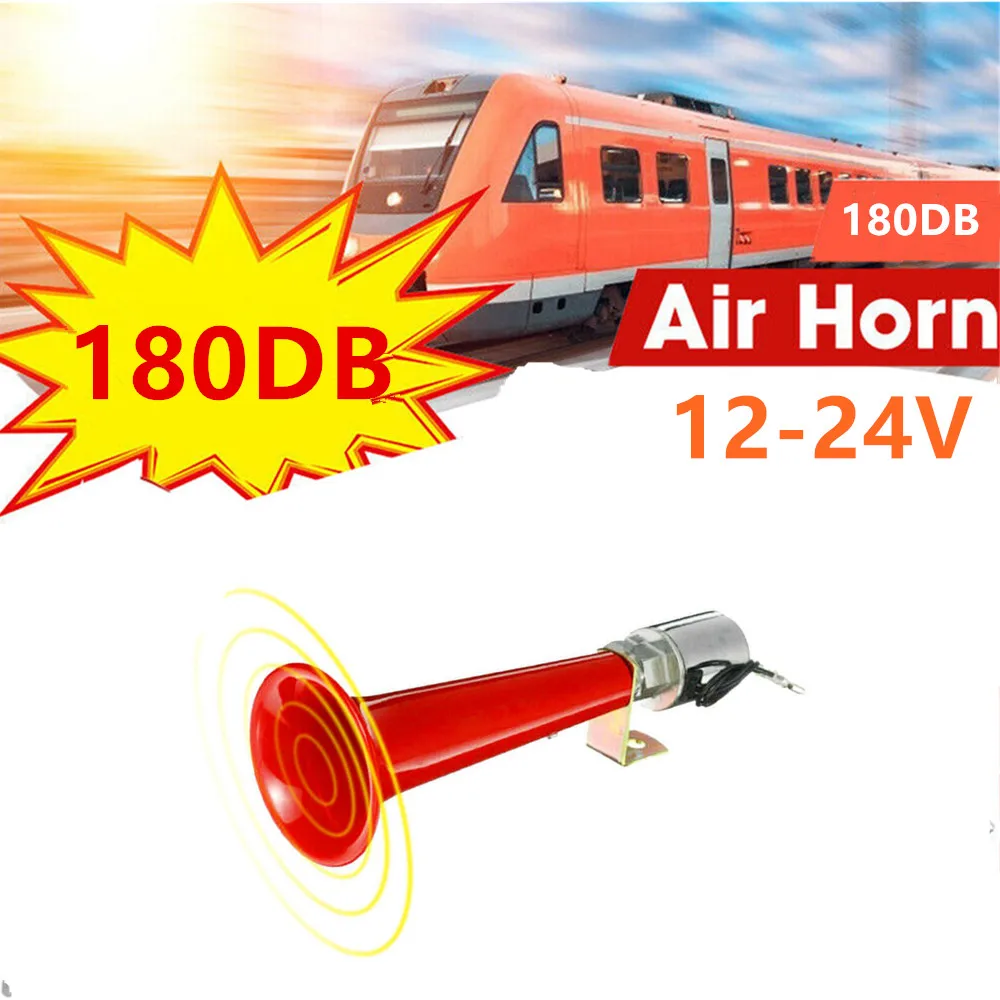 New Super Loud Dual Trumpet Air Horn Kit with Compressor for Any 12V Vehicles Trucks 180db Car Signal 12 v loud Alarm for car