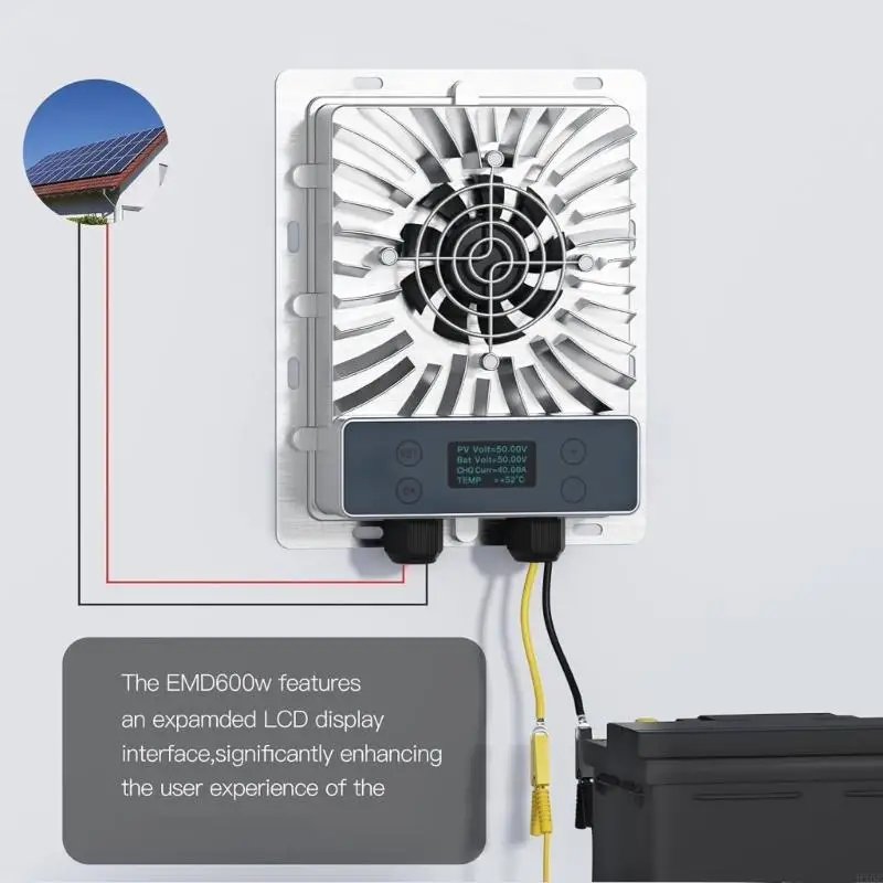 

High Efficiency 600W MPPT Solar Controllers 40A Output Rate for Industrial HX6C