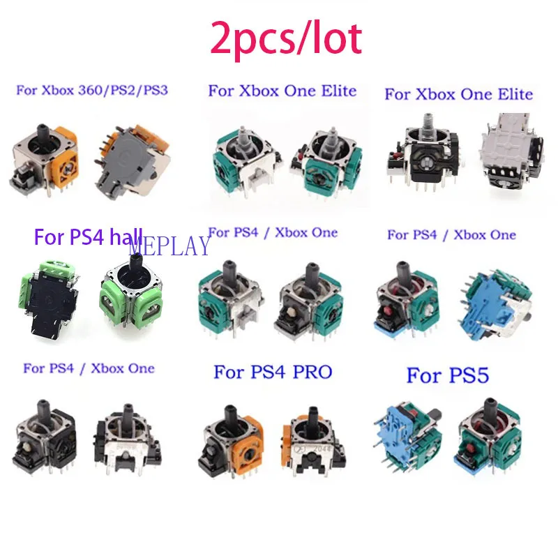 2 шт. для PS5 PS4 PRO Slim PS2 PS3 Xbox 360 NGC контроллер 3D Rocker Φ аналоговый датчик запасные части переключатель pro геймпад