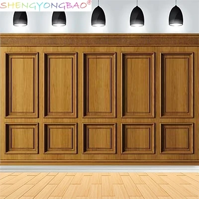 

Classic Interior Wall And Floor Mouldings Photography Backdrops Retro Joinery Wood Paneling Wedding Background OR-01