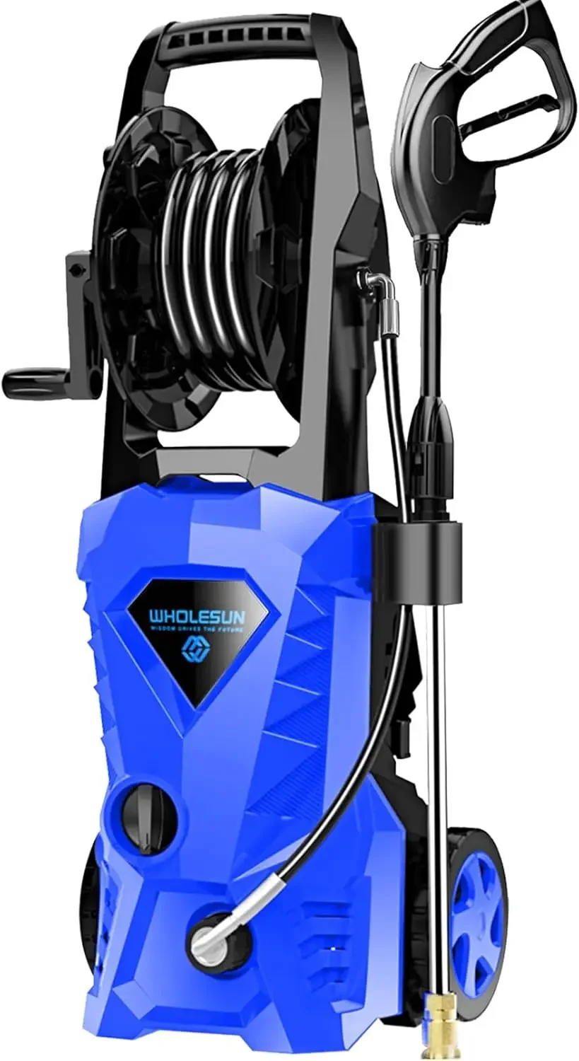 

3000PSI Electric Pressure Washer 2.4GPM Power Washer 1600W High Pressure Cleaner Machine with 4 Nozzles Foam Cannon,Best (Blue)