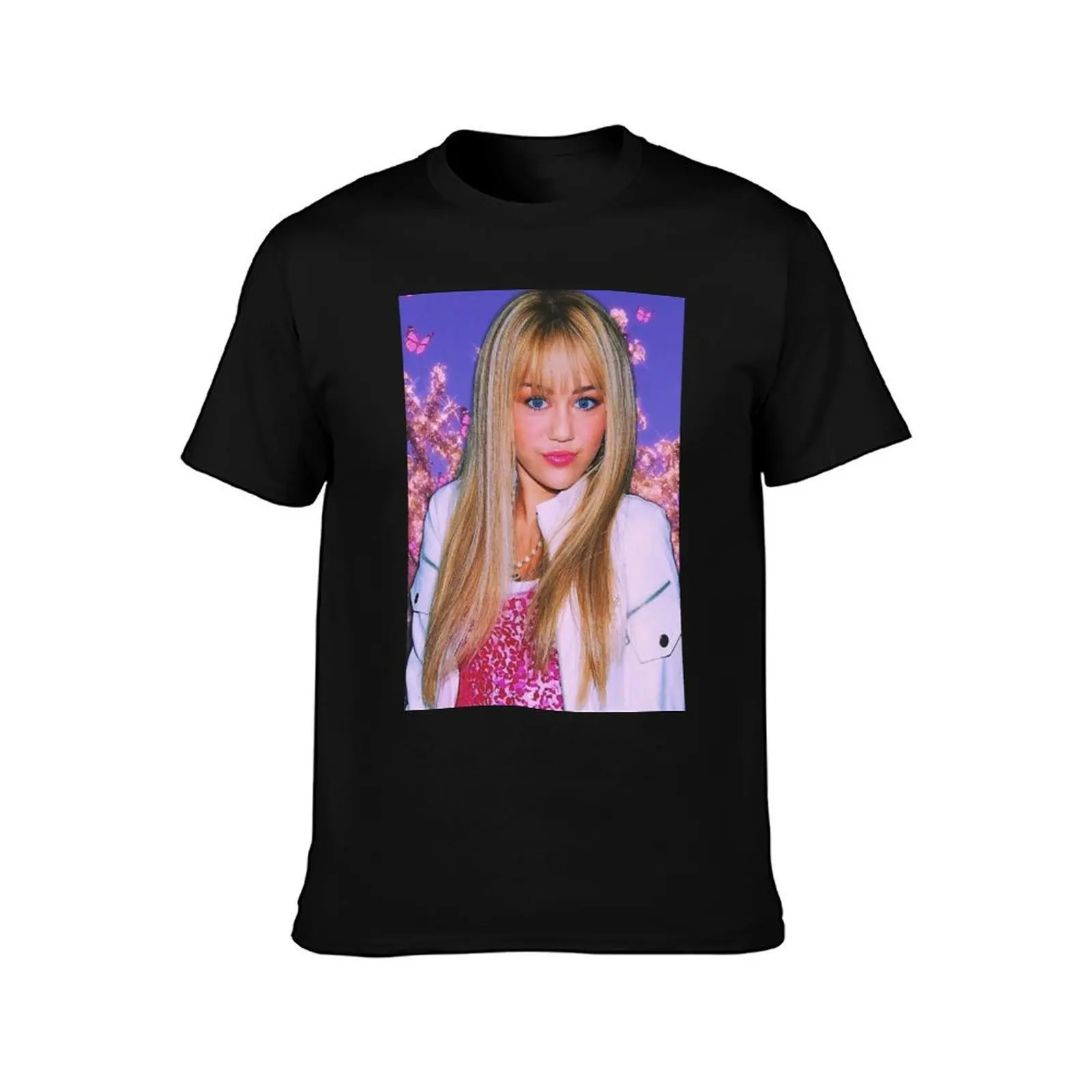 Hannah T-Shirt, Summer Casual Cotton Tee, Oversized Streetwear Tops, Vintage Graphic Print, Loose Fit Short Sleeve, 100% Cotton