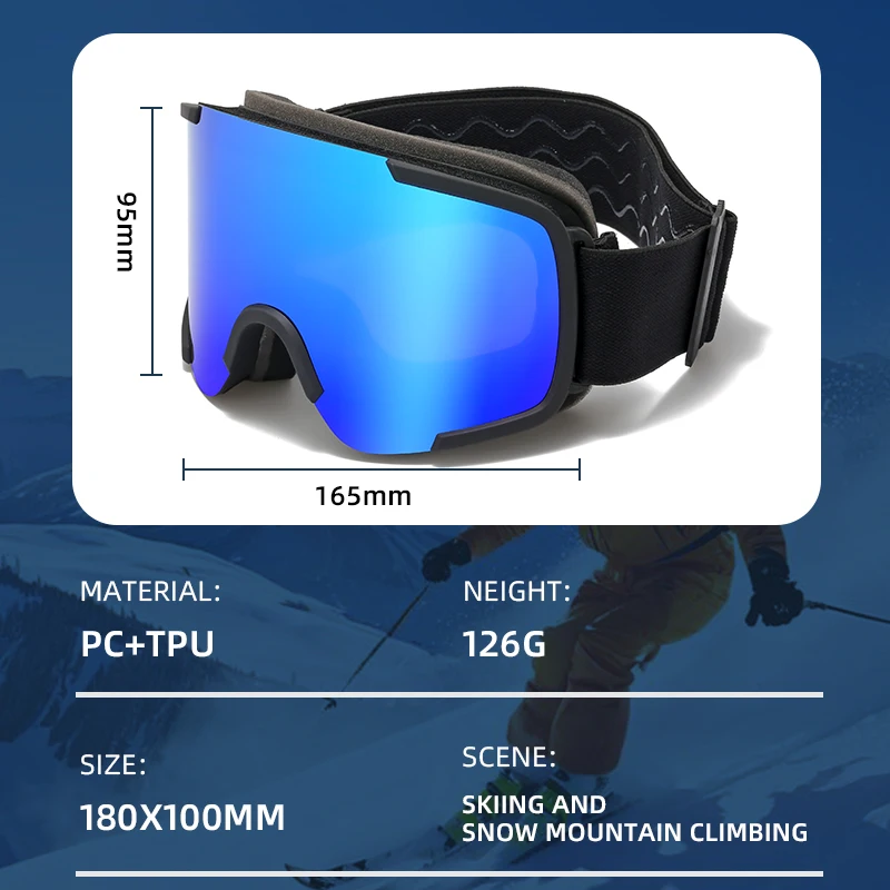 نظارات تزلج جديدة لعام 2025، نظارات واقية فردية ومزدوجة لتسلق الجبال في الهواء الطلق لكل من الرجال والنساء #5