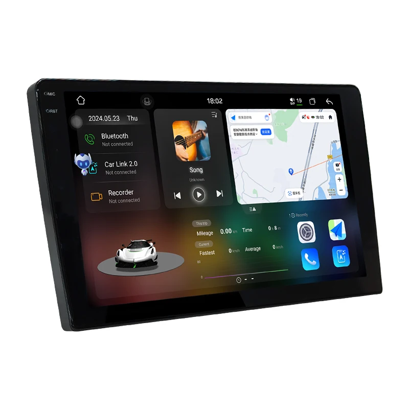 7870 2K 9/10-inch Multimedia Player Features Built-in GPS Navigation and Supports Wireless CarPlay