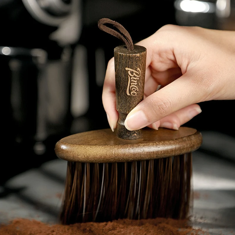 Coffee Portafilter Cleaning Brush Espresso Grinder Machine Accessories Soft/hard Wood Dusting Cleaners Espresso Cup Coffee Spoon