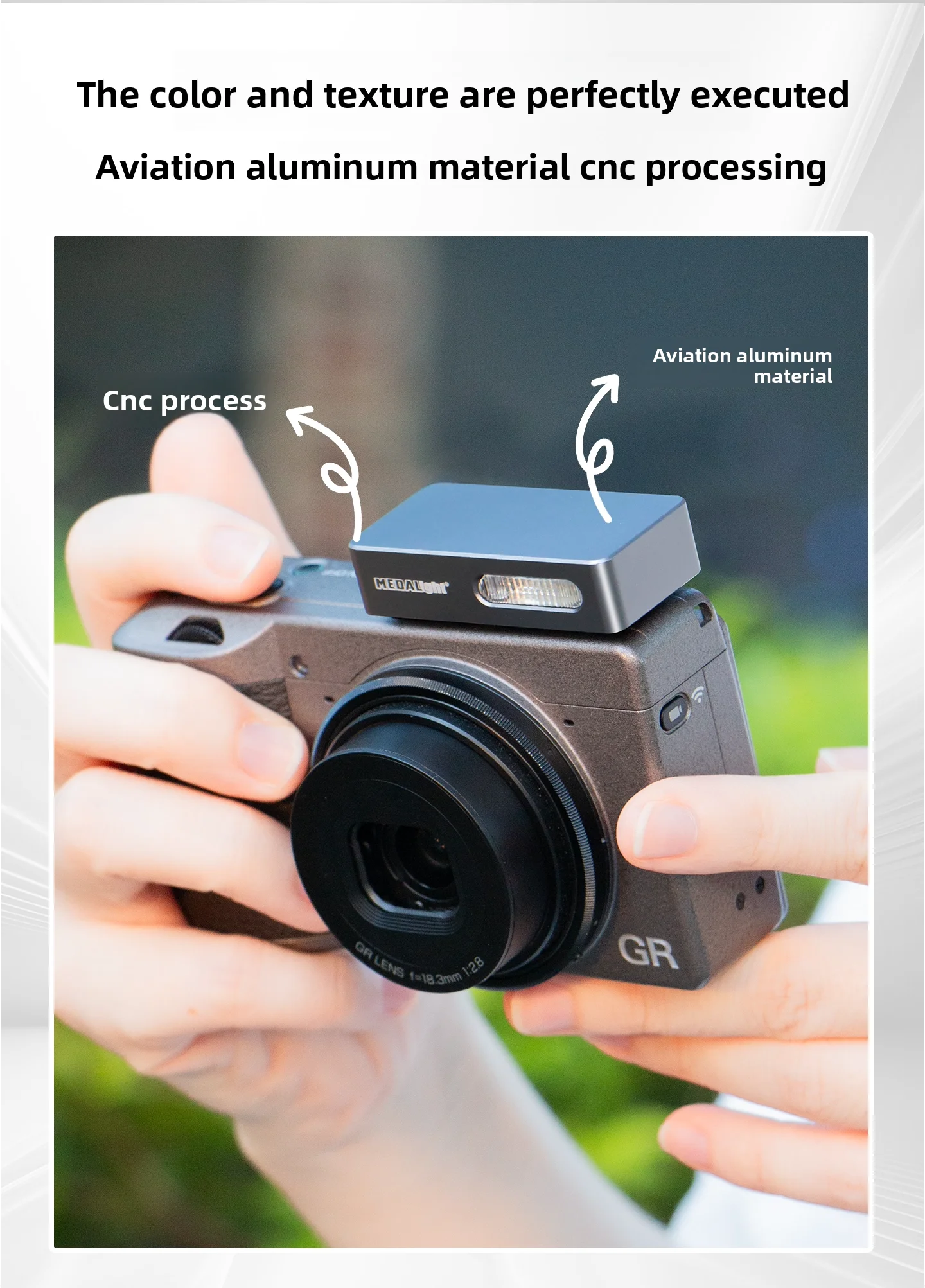 MEDALight F20 Mini Camera Flash for Pocket Flash Light  for Ricoh GR4/GR3/GR3X for Fuji/Sony/Nikon/Canon/Leica Universal
