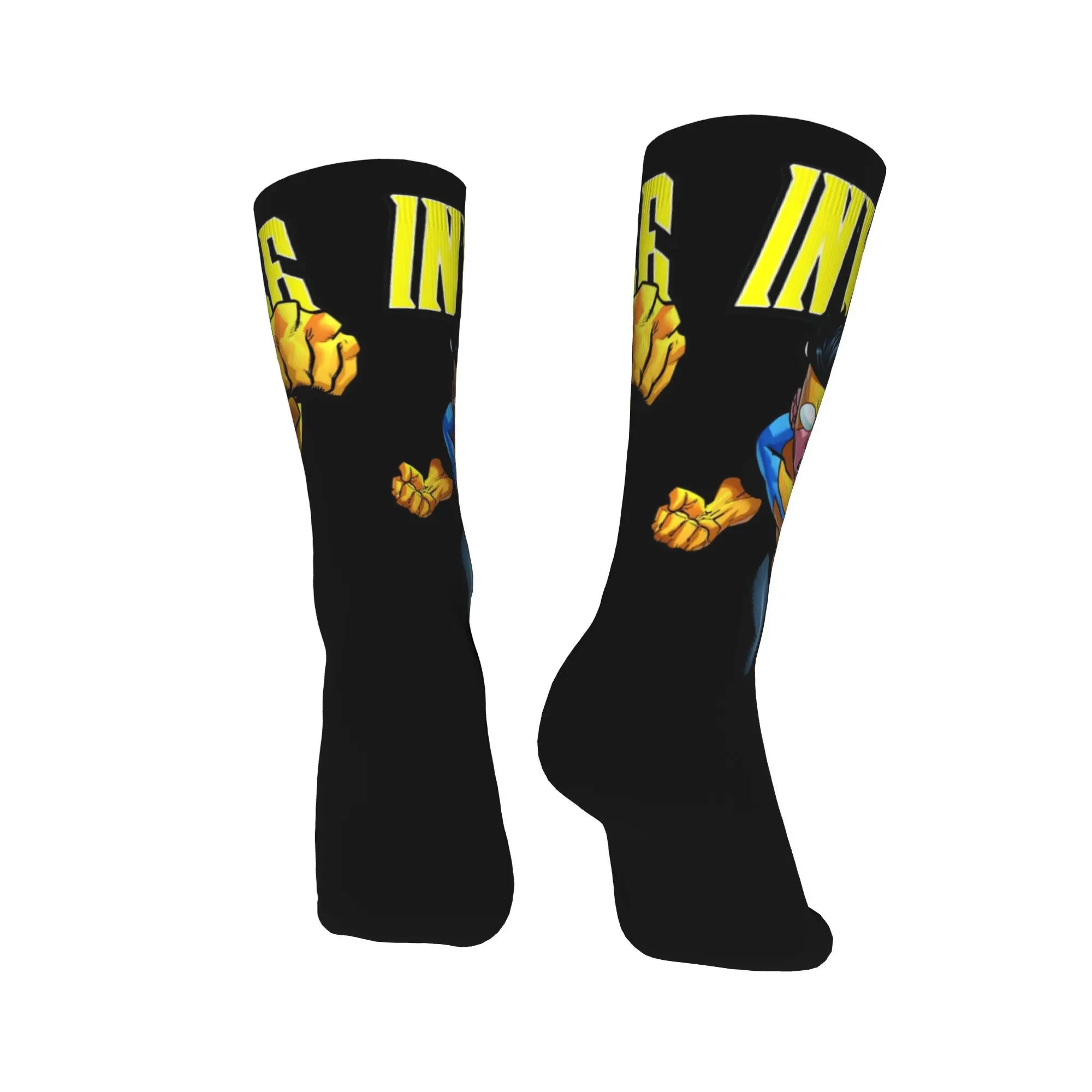 Autumn Winter Retro Women Men Invincible Comic Anime Socks  Breathable Sports Socks
