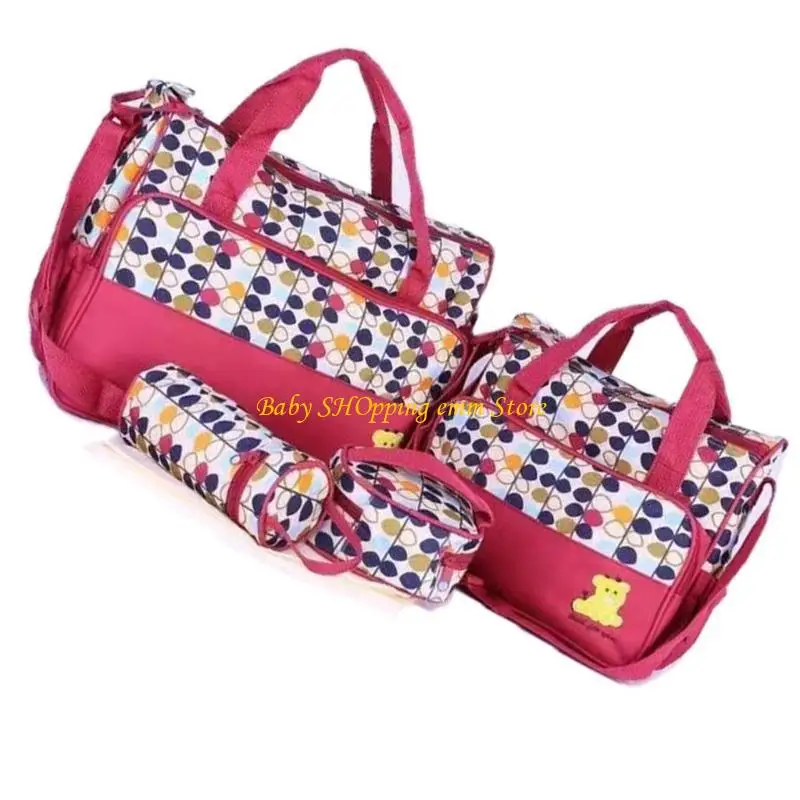 

23GD Pack of 5pcs Large Capacity Maternity Bag Set Shockproof Organsier for New Mom