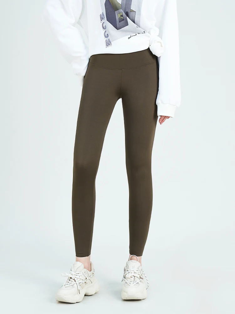 

Slim Fit High Waist Leggings Women's Fitn Tummy Control Butt Lifting Long Pants Nylon Spandex Stretchy Bot