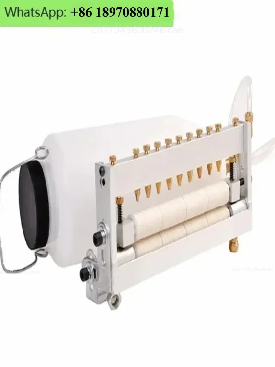 punch press, double-sided automatic oil feeder,oil wiping material,  coating brush, wool wheel