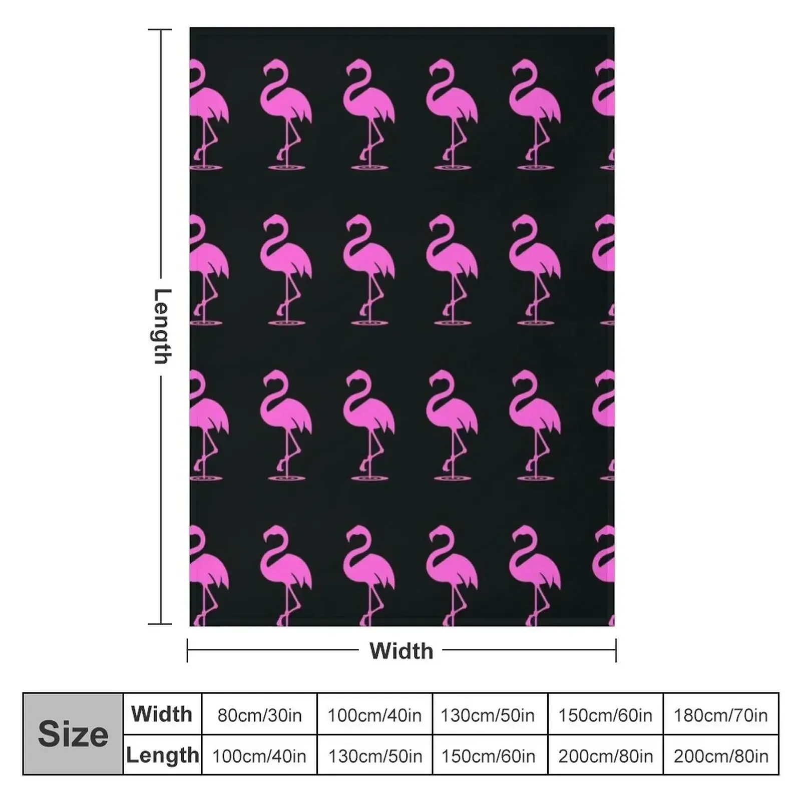 Pink Flamingo Outfit Pattern Throw Blanket for winter Extra Large Throw Plush Decorative Beds Blankets