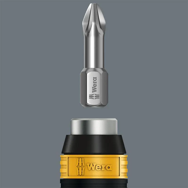 WERA 05051273001 813 R ESD  Hexagonal Drill Bitholding Screwdriver Non Magnetic 1/4 Inch Bit 90mm Length Screwdriver Tools