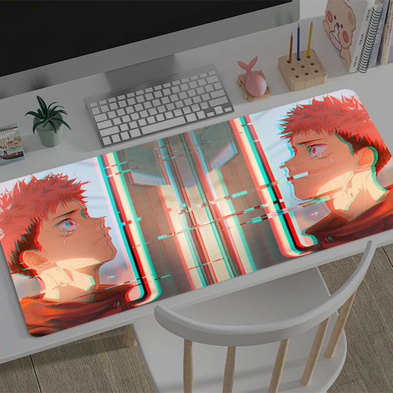 Gaming Mouse Pad J-jujutsu Kaisen Yuji Gamer Computer Accessories Keyboard Table Mat Mousepad Company Desk mat PC Anime Mousepad