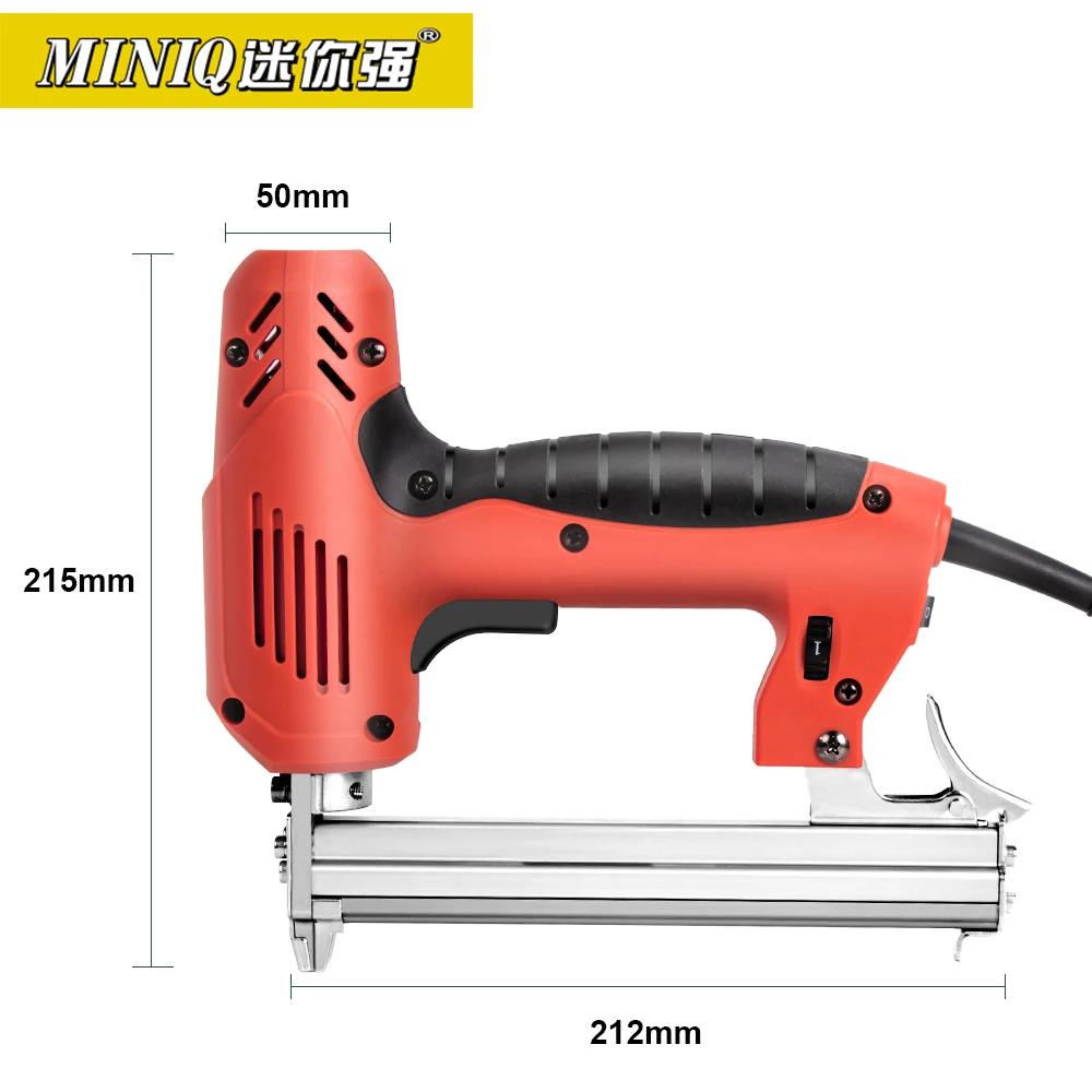 TAIMIMEI Electric Nailer 2 in 1 Staple Gun Framing Tacker U-Shaped Straight Nail Gun 1022J/F30/422J 6 speed Woodworking Tools