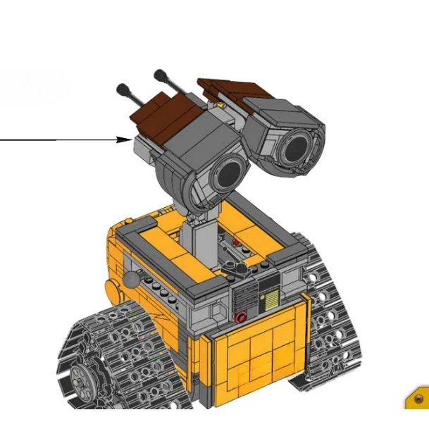 Heißer 687 stücke Wall-E Baustein Kit MOC Idee Technische Klassische Film Modell Baustein Montage kinder Spielzeug geschenk 21303