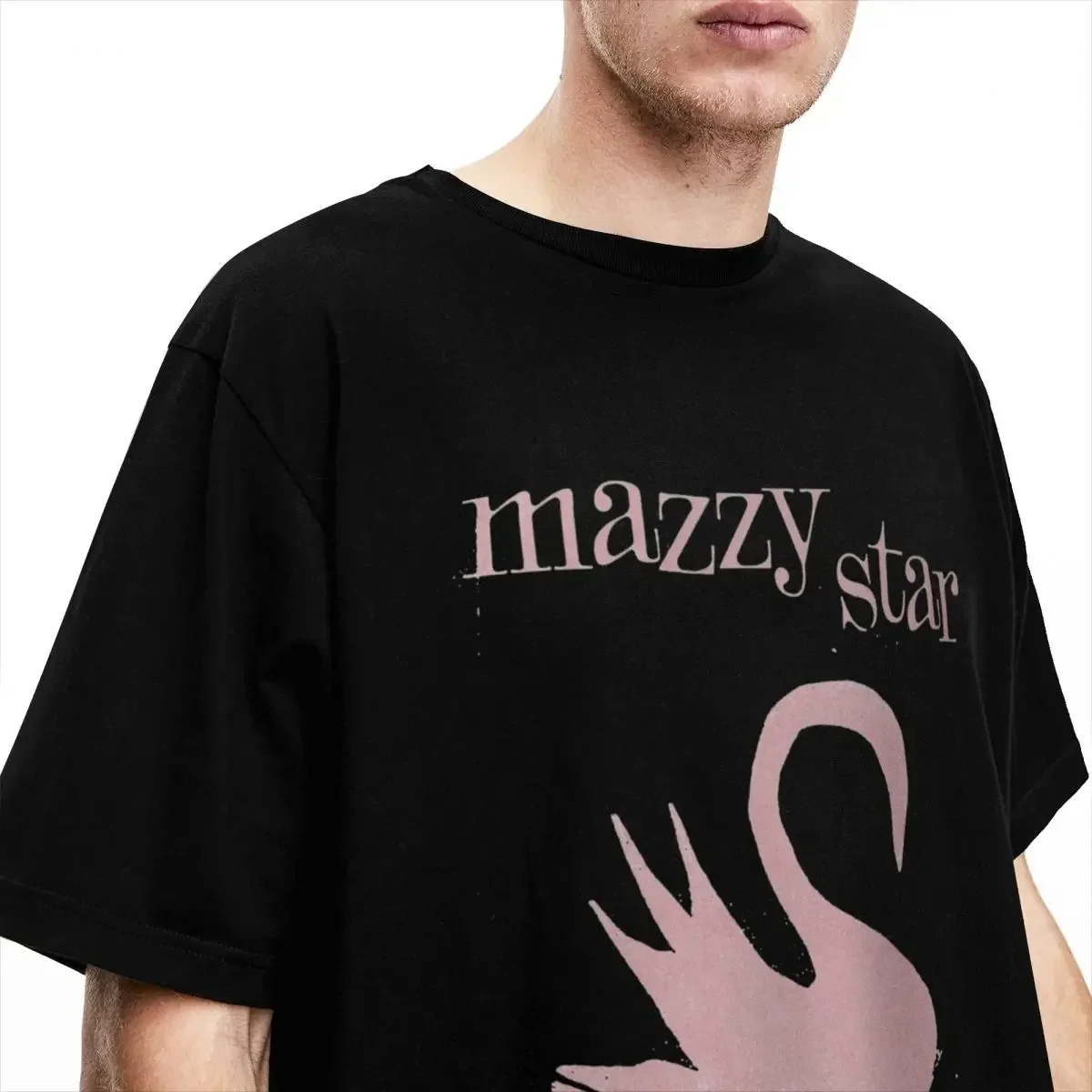 Mazzy Band Men Women T Shirt Disappear Among My Swan Album Accessories Vintage Tee Shirt T-Shirts 100% Cotton Clothing