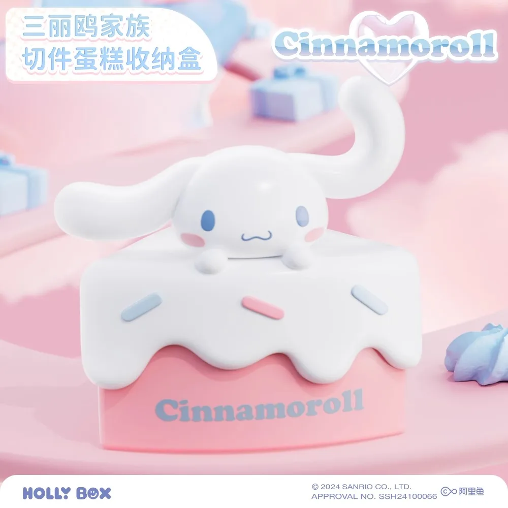 Echt Kawaii Sanrio Hello Kitty Anime Figuur Cinnamoroll Kuromi Mymelody Pochacco Action Figure Speelgoed Verjaardagstaart Geschenken