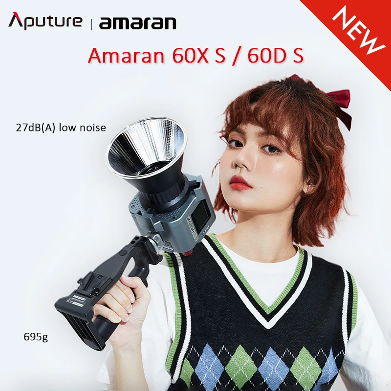 Aputure Amaran 60X S 60D S Photography Light LED Video Light 2700K~6500K Studio Photo Lamp 60W Camera Light With APP Control