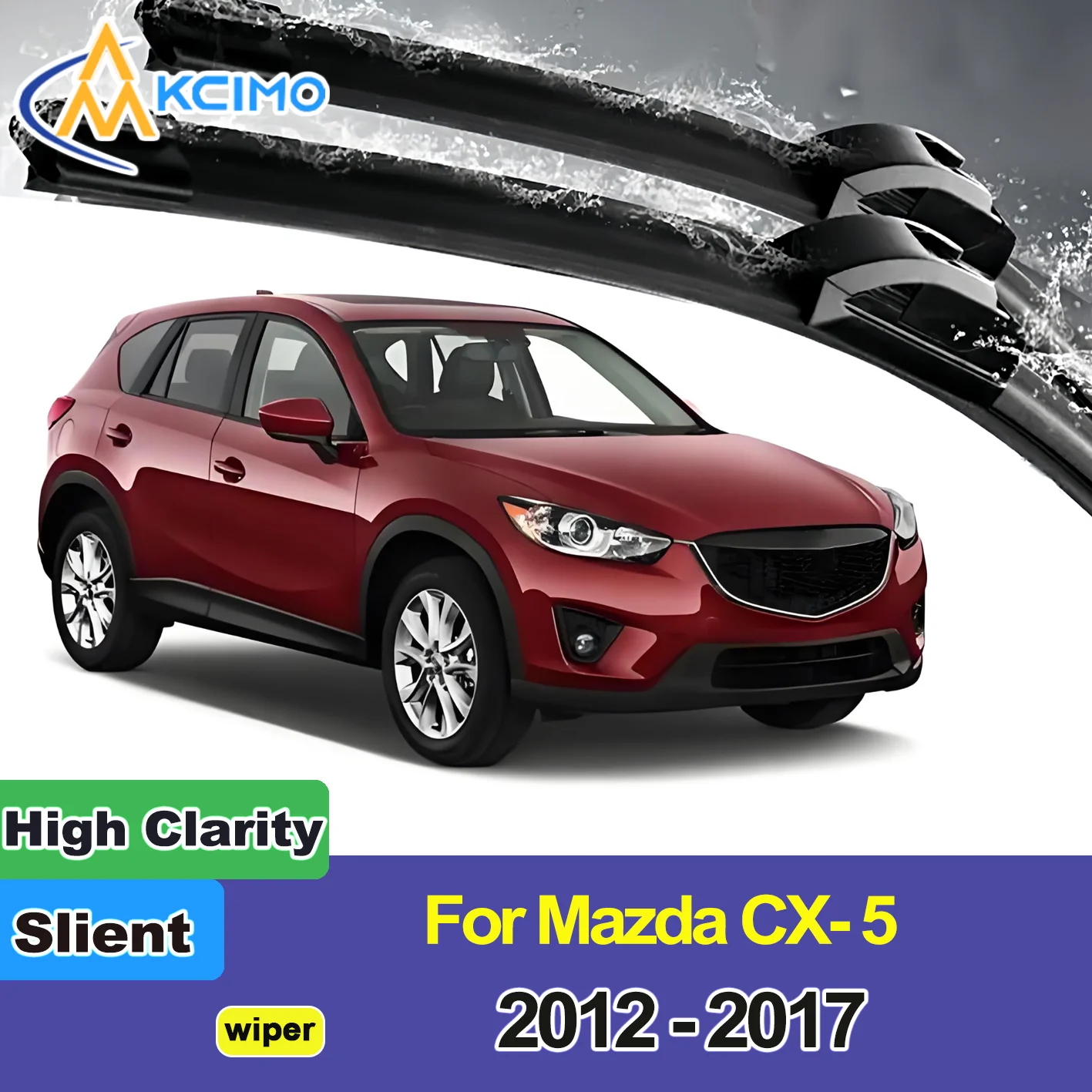 

2PCS New Front Windshield Wiper Blade for Mazda CX-5 KE 2012-2017 Front Windshield Auto Wipers Blade Accessories 2017 2016 2015