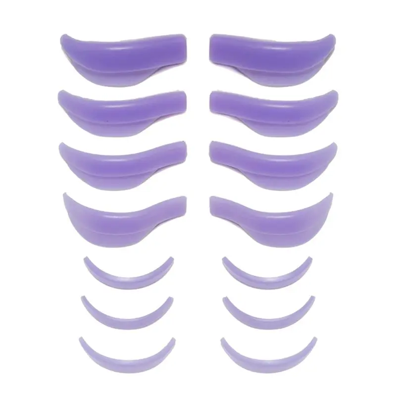 

A65Z 7 Pairs Eyelash Lifting Extension Kit 3D Lashes Curler Applicator Tools Brand New Purple