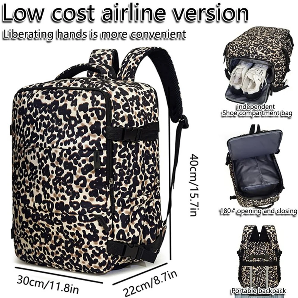 

Computer Bag, Business Travel Backpack, Budget Version, New Leopard Print Backpack, Large Capacity, Lightweight Travel Backpack