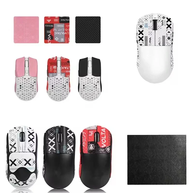 

Gaming Anti-slip Mouse DecalsDIY Back/Side Skirt Stickers Sweat-Absorbing Pads Universal，for All Mice Included with Masking Tape