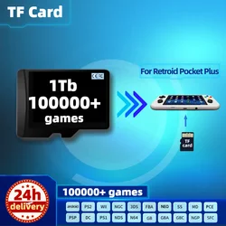 TF Game Card Retroid Pocket 3 Plus Flip Memory 1T All Emulator Pre-installed Retro Games PS2 PSP portable Console Handheld 512G