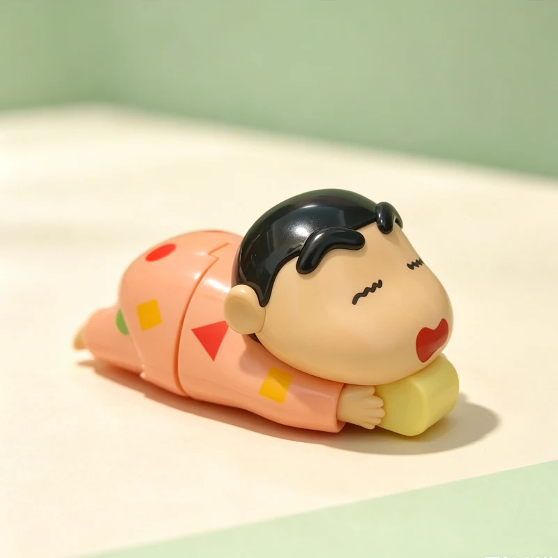 Kawaii Shinchan Clockwork Crawling Toy Funny Cartoon Desktop Ornament Stress Relief Toy Gift For Home Boys Girls Students Couple view 4
